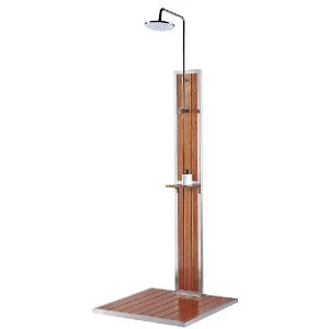 Gartendusche easy aus Holz