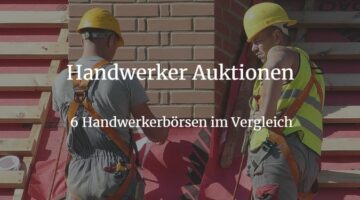 Handwerker Auktionen Vergleich