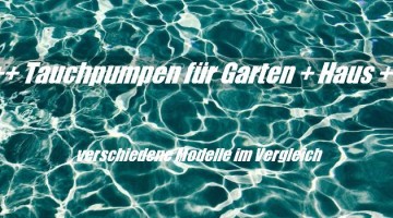 Tauchpumpen Test + Vergleich