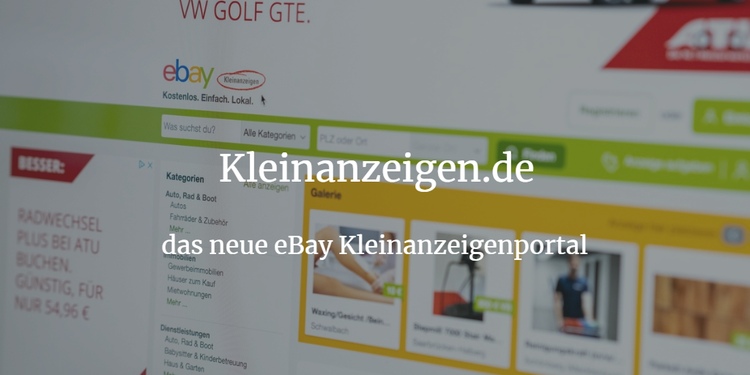 eBay Kleinanzeigen wird kleinanzeigen.de